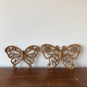 vintage homco syroco inc hanging plastic butterflies